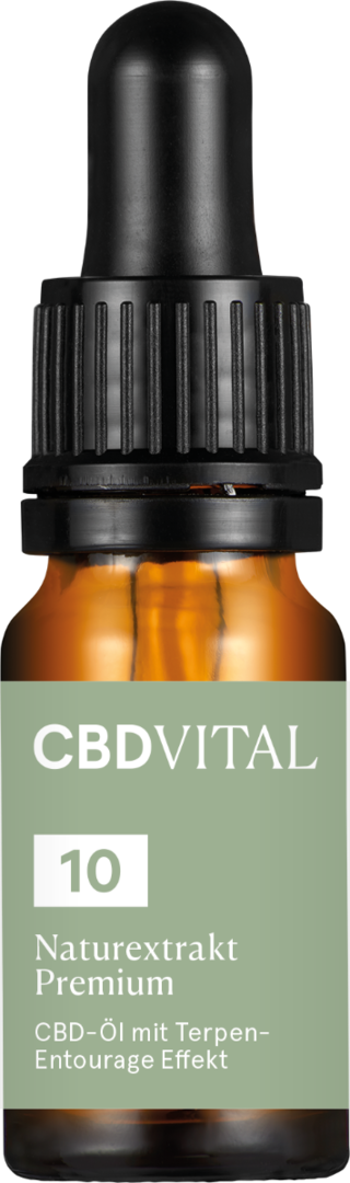 CBD Naturextrakt PREMIUM Öl 10% • Mit hochkonzentrierter Pflanzenkraft