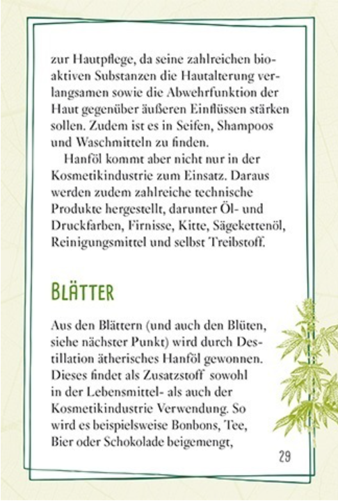 Buch: Hanf • Wohltuendes aus der Natur • Dr. Ehmer, Susanne / Ehrlich, Andreas