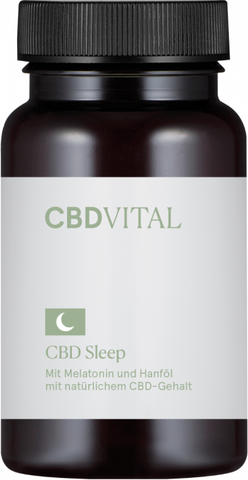 NEU! CBD Sleep - Schlafkapseln mit Hanföl mit natürlichem CBD-Gehalt & Melatonin